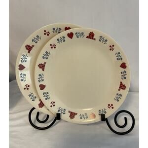 2 Retired Hometown Corelle By Corning 10 1/4” Dinner Plates
